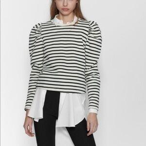 ZARA balloon sleeve sweatshirt